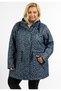 Plus Size Regenmantel mit Leoprint - 3