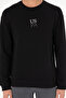 Men's Comfort Fit Crew Neck Black Basic Sweatshirt 50293420-Vr046 - 7