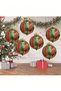 New Year Concept Red Green Colorful Decor Ornament Christmas Ball Foil Balloon - 4