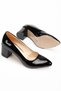 All Size Size Black Patent Leather Heel 5 cm Closed Back Stylish Women's Stiletto - 3