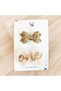 One 1-Year-Old Hairless Baby Buckle Set, 7cm- Salmon Dark Gold Birthday Buckle