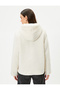 Zippered Plush Jacket - Hood and Pocket - 4