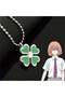 Anime Tokyo Revengers Hinata Tachibana Four Leaf Clover Necklace - 2