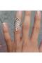 Leaf Patterned Adjustable Ring