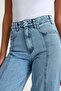 Cotton Front Stitched Trousers Light Blue - 8