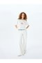 Cherry Printed Comfortable Fit Crew Neck Short Sleeve Crop T-Shirt - 2