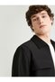 Seasonal Jacket Zippered Classic Collar Pocket Detailed