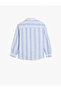 Shirt Long Sleeve Button Detail Classic Collar Cotton - 2