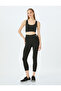 Slim Fit Slogan Printed Sports Leggings