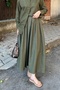 Women's Organic Cotton Pleated Khaki Skirt - 8