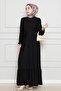 Robalı Sahra Tesettür Dress-Black