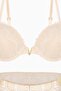 Anna Lace Bra Panty Set with Gold Accessories - Push up - 2568 - Skin - 4