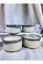 Sufle Bowl - Presentation Bowl - Air Fryer Container Porcelain 6 Pieces - 7