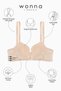 Alba - t Shirt Bra Without Support for Maximum Grip and Seamless Shape - Removable Straps - Skin Color - 7