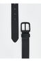 Black Leather-Look Men's Belt from Guliis Store - 3