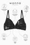 Anna Gold Detailed Lace Bra - Push up - 2568 - Black - 5