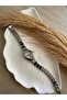 Retro Minimal Wicker Cord Vintage Women's Wristwatch Bead Model - 5