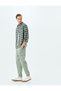 Cotton Gabardine Cargo Pocket Detailed Jogger Pants with Lace-Up Waist