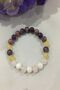 Certified Citrine, Rhodonite, Amethyst, Pink Quartz, Moonstone Natural Stone Bracelet - 2