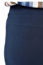 Plus Size Navy Blue Skinny Leg Trousers - 2