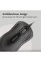 Wired Optical USB Desktop Mouse, Ambidextrous Design with Scroll Wheel Computer Mouse - 4