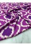 Purple Ikat Pattern Dressmaking Shirtmaking Tivil Satin Fabric Our Product Is Sold by Pieces 1 Piece Is 1 Meter