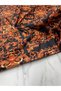Orange Embroidery Pattern Dress Shirt Fabric Tivil Satin Fabric Our Product Sold as Pieces 1 Piece 1 Meter - 2