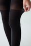Black Over Knee Pantyhose - 3