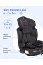 مقعد سيارة Isofix مواجه للأمام آمن مع قماش مقاوم للهب، 9 أشهر فأكثر، أسود - 2