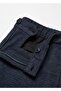 Slim Fit Micro Houndstooth Patterned Cotton Trousers - 5