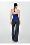 Halter Neck Knitwear Blouse - 4