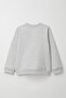 Girl's Tracksuit Set with Cute Kitten Print, 1.5-5 Years Old, Light Gray Melange - 4