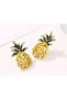 Shiny Rhinestone Pineapple Stud Earrings - Ear Pin Material Stainless Steel - 2