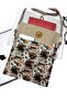 Hanging - Book / Tablet / Ebook Bag - Detachable Strap (Books and Flowers, Beige) - 3