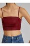 Thin Strap Crop Top - 5