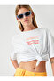 X Şahika Ercümen - Text Printed T-Shirt