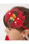 Girl's Bow Detailed New Year's New Year's Christmas Cotton Dress - 5