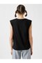 Women's Black-78994 T-Shirt - 4