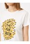 Women's Ecru T-Shirt 8YAK13016QK - 5