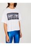 Women's White Sequin Detailed Short Sleeve Crew Neck T-Shirt 8YAL11964JK - 3