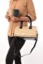 Cream Color Patent Leather Scholarship Bag and Wallet Set