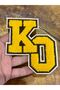 13X11 cm Woven Letter Arma Stitch Applique - 2