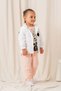 Baby Girl Hooded Bow Rain Cover Set of 3 - 4
