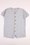 Muslin Jumpsuit Organic Short Sleeve Summer Jumpsuit Gray - 2