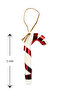 Christmas Tree Ornament Glitter Deer 2-Pack - Candy Cane 6-Pack - Glitter Snowflake 3-Pack - 5