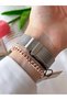 Steel Mesh Cord Blackening Does Not Take Off the Color 3 Atm Water Resistant Women Wristwatch+Bracelet B10342.4 - 3