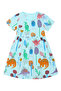 فستان SAPS All Over Dino Print - أزرق