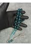 Large Size Imamesi Embroidered Earth Fossilated Powder Amber Prayer Beads - 3
