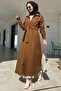 Asmin Stamp Coat Tan - 5