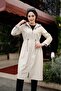 Hooded Zipper Detailed Waterproof Women's Trench Coat with Lined Interior - 3